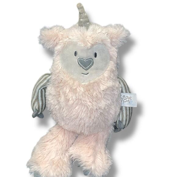 Demdaco Plush Growl Pal Unicorn Dreams Horn Monster Stuffed Animal Nursery 10” - Picture 10 of 10
